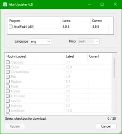 AkelPad Updater Screenshot 01.webp