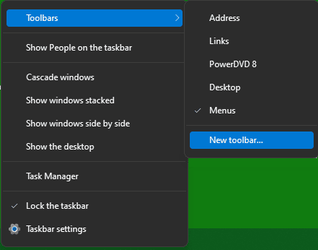 TaskbarToolbar, selection menu-D11m.png