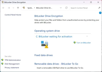 BitLocker waiting for activation.webp