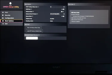 HP Omen 17 BIOS - Boot Options.webp