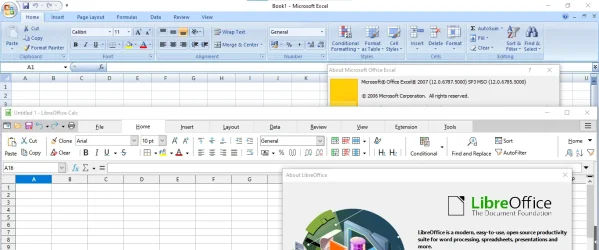 Office 2007 vs tabbed LibreOffice.webp