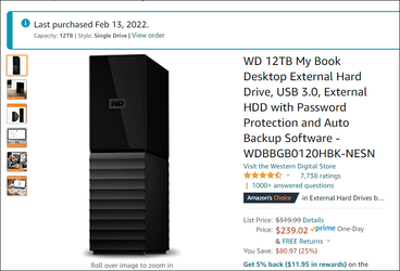 WD 12TB My Book Order.png