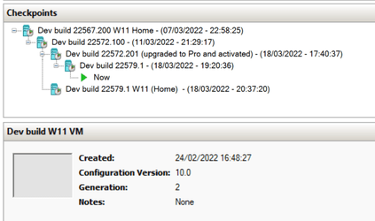Dev build W11 VM checkpoints 2022-03-18 224117.png