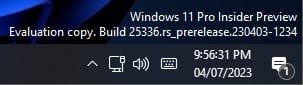 Windows 11 Build 25336 above tray.jpg