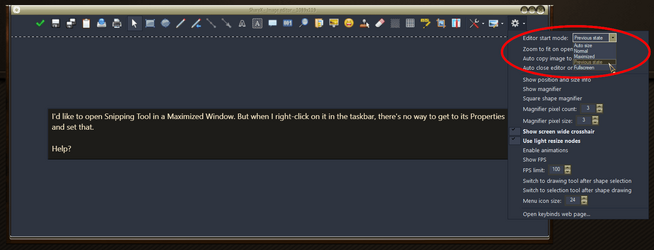 Get Snipping Tool to Open Maximized? | Windows 11 Forum