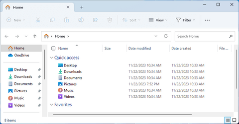 Windows 11 File Explorer - Navigation and Context Bars Swapped Places ...