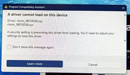 A driver cannot load on this device | Windows 11 Forum