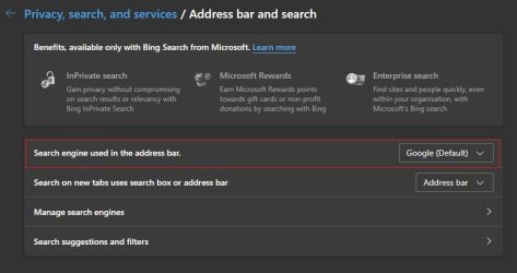 Edge Address Bar Search | Windows 11 Forum