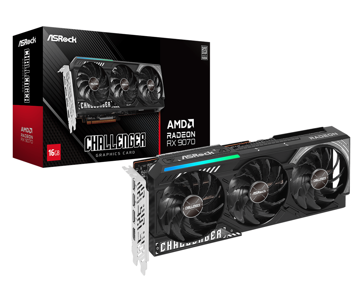 Radeon RX 9070 Challenger 16GB Product Photo